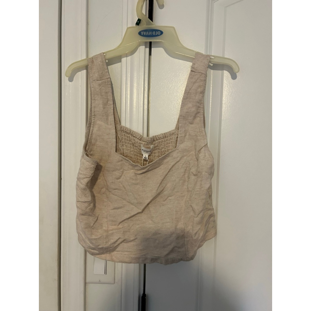Women's Weekend Beige Tank Top Size Lo